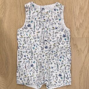 Jacadi White Floral Kids One Piece